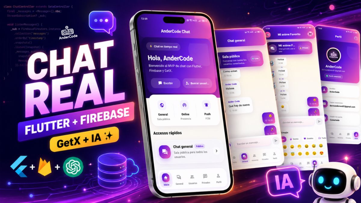 Flutter y Firebase: Chat en Tiempo Real con GetX + ChatGPT